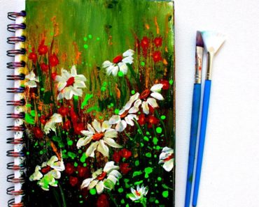 Flower garden / acrylic painting for beginners