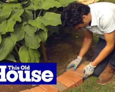 How to Edge a Garden Bed With Brick | This Old House