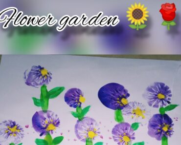 Flower garden! Esay Painting ideas Acrylic painting For Beginners… #art