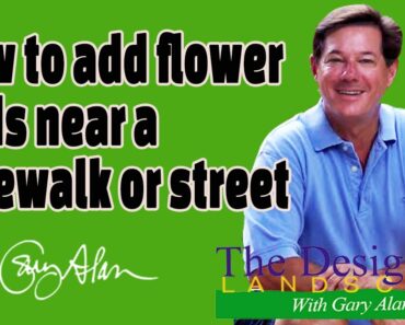 How to add flower beds around a sidewalk and street DesignersLandscape#604