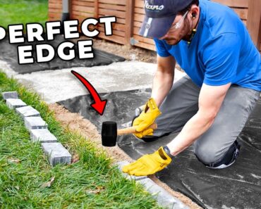 How to Make a Raised Garden Bed with Paver Edging