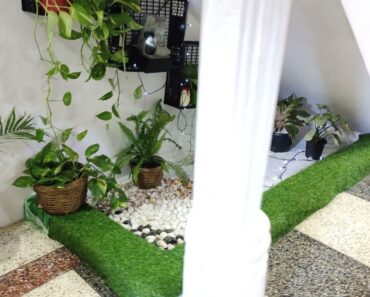 Indoor Garden Under Staircase/Staircase Garden Ideas/ Create Under Steps Decoration/ORGANIC GARDEN