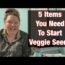 5 Items You Need To Start Vegetable Seeds Indoors 🍅🫑 Beginner Gardening #seeds #gardening #howto