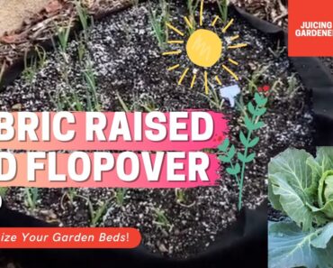 Fabric Raised Bed Flopover Tip – Vegetable Gardening in Big Fabric Beds
