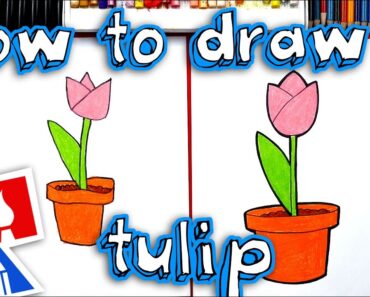 How To Draw A Tulip In A Pot – Plant A Flower Day