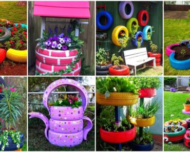 Tyre Planter Ideas | Creative Ideas to Reuse Old Tires | DIY Gardening | How To Reuse Old Tires