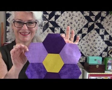 How to Sew a Grandmother Flower Garden Quilt Block by Machine