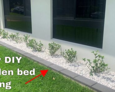 How to make a garden bed edging  – Easy DIY